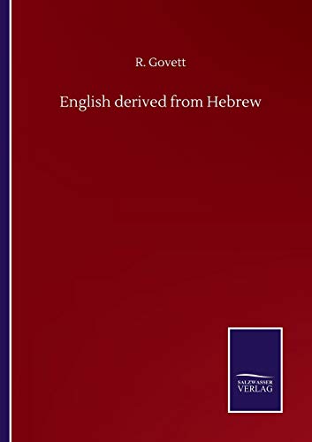 English derived from Hebrew