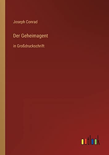 Der Geheimagent: in Großdruckschrift