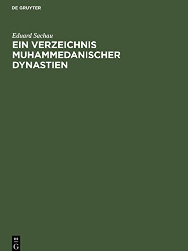 Ein Verzeichnis Muhammedanischer Dynastien: Einzelausgabe