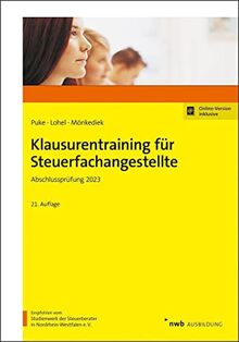 Klausurentraining für Steuerfachangestellte: Abschlussprüfung 2023