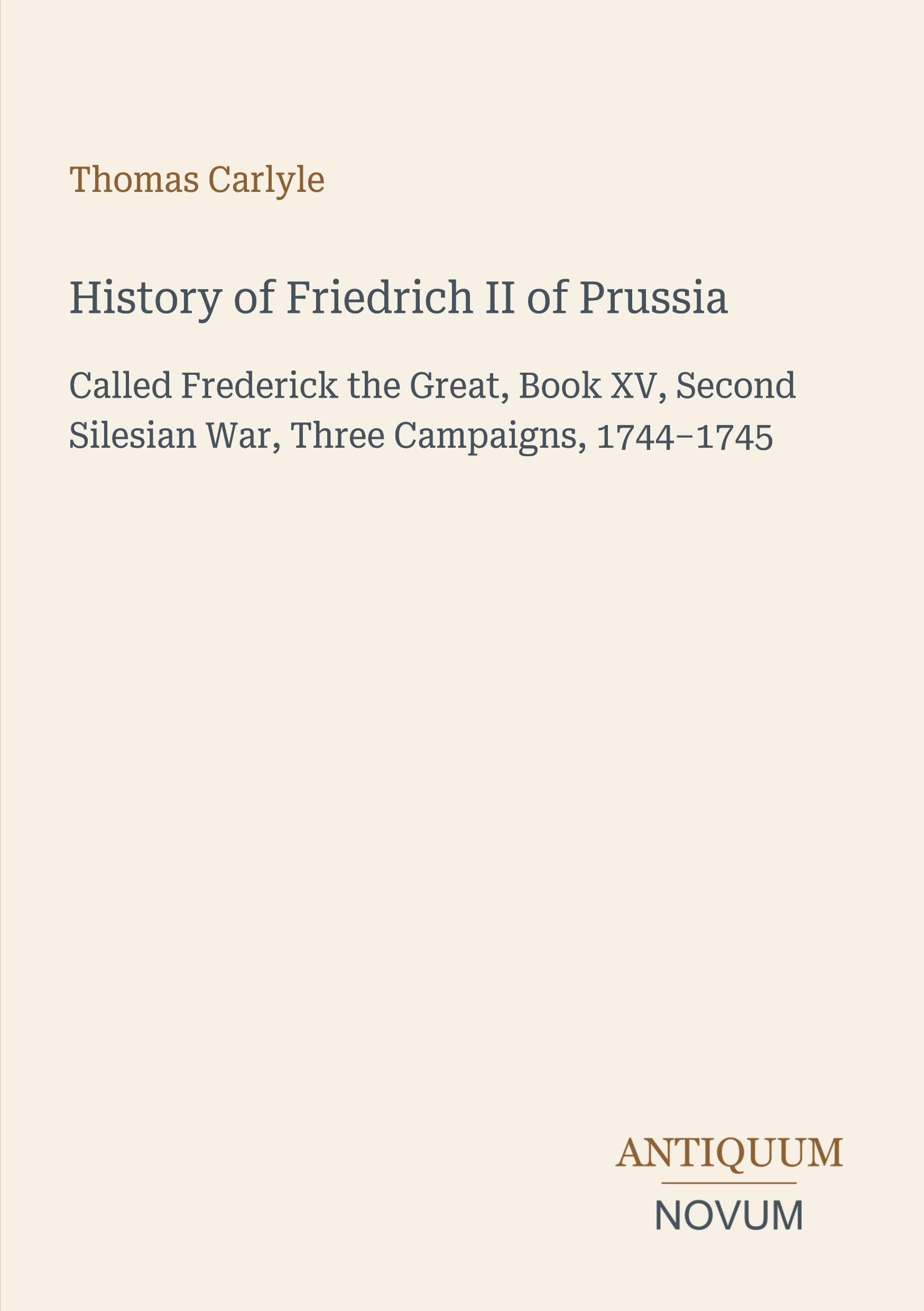 History of Friedrich II of Prussia