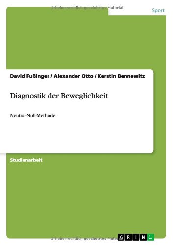 Diagnostik der Beweglichkeit: Neutral-Null-Methode