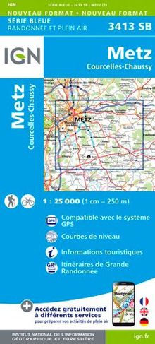 Metz Courcelles-Chaussy 1:25 000