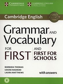 Grammar and Vocabulary for First and First for Schools Book with Answers and Audio (Cambridge Grammar for Exams)