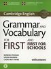 Grammar and Vocabulary for First and First for Schools Book with Answers and Audio (Cambridge Grammar for Exams)