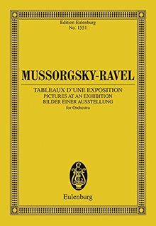 Tableaux d'une Exposition: Instrumentation par Maurice Ravel. Orchester. Studienpartitur. (Eulenburg Studienpartituren)