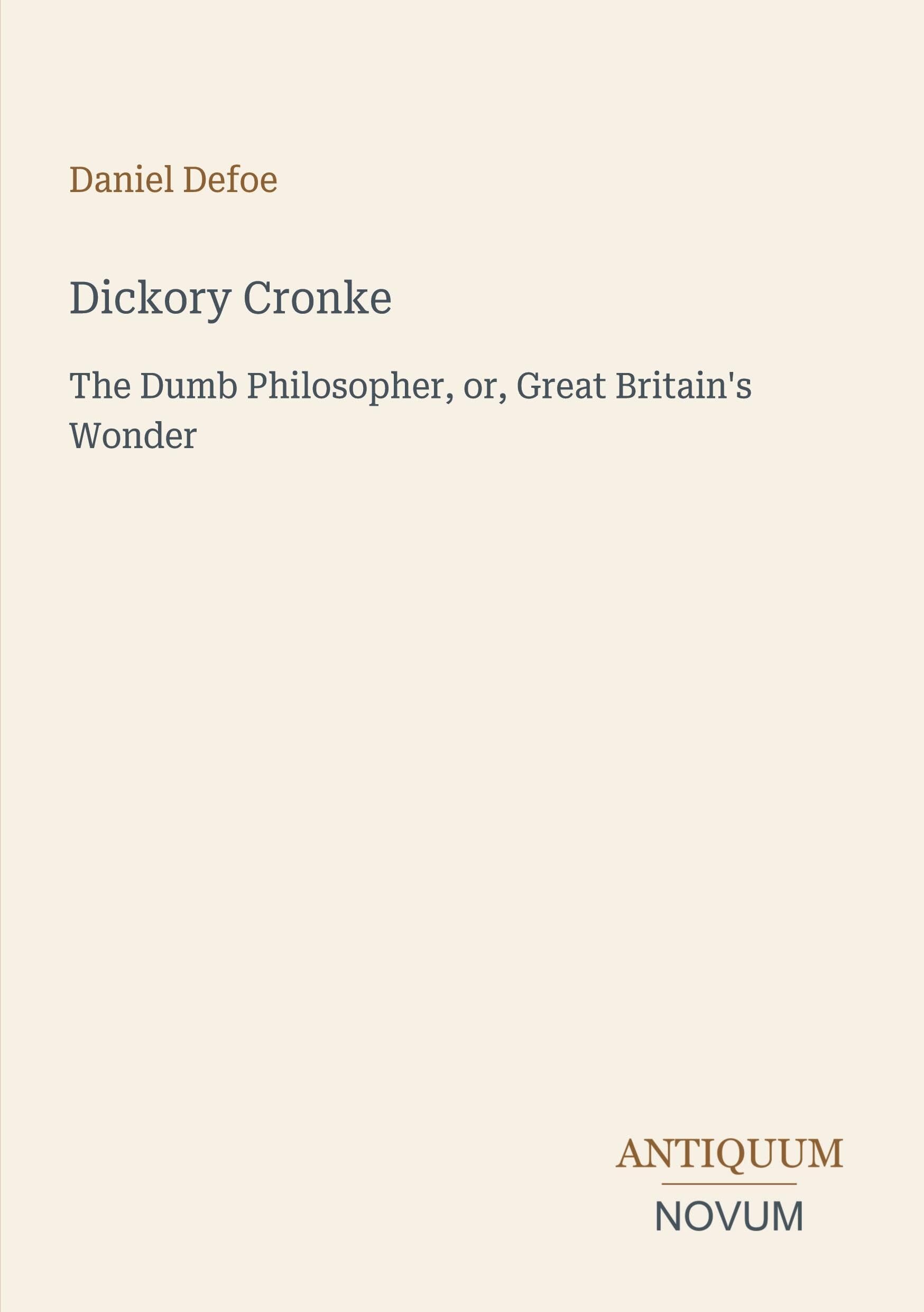 Dickory Cronke