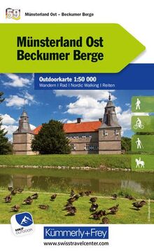 Münsterland Ost - Beckumer Berge Nr. 59 Outdoorkarte Deutschland 1:50 000: Water resistant, free Download mit HKF Outdoor App (Kümmerly+Frey Outdoorkarten Deutschland)