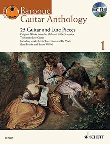 Baroque Guitar Anthology: 25 Guitar and Lute Pieces. Vol. 1. Gitarre. Ausgabe mit CD. (Schott Anthology Series)