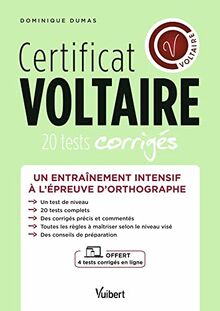 Certificat Voltaire : 20 tests corrigés