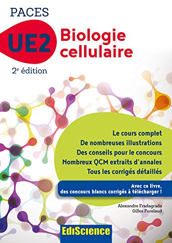 Biologie Cellulaire - Ue2 Paces : Manuel, Cours + Qcm Corrigés