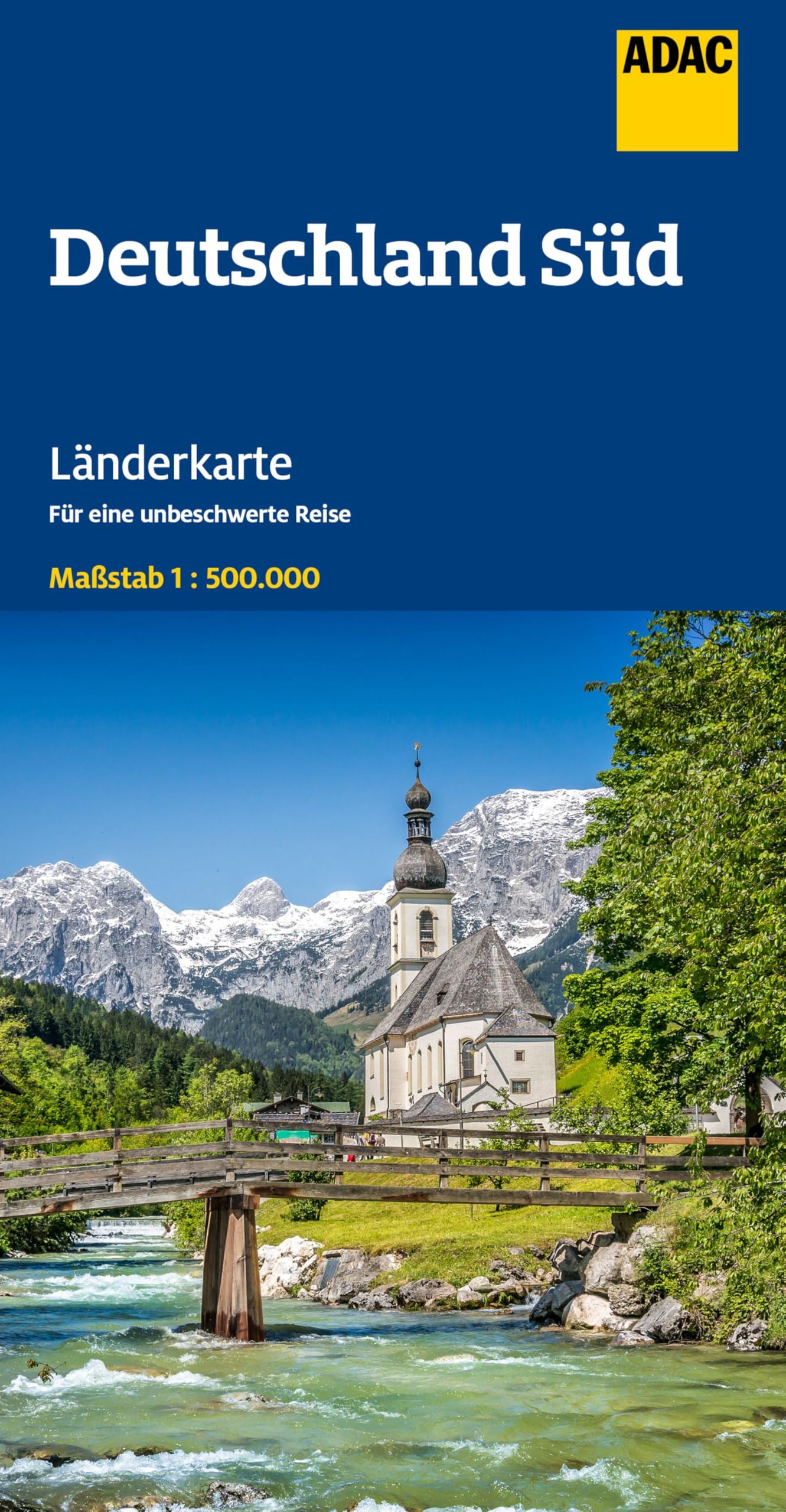 ADAC Länderkarte Deutschland Süd 1:500.000: Straßenkarte und Autokarte