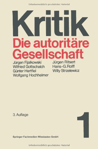 Die autoritäre Gesellschaft (Kritik)
