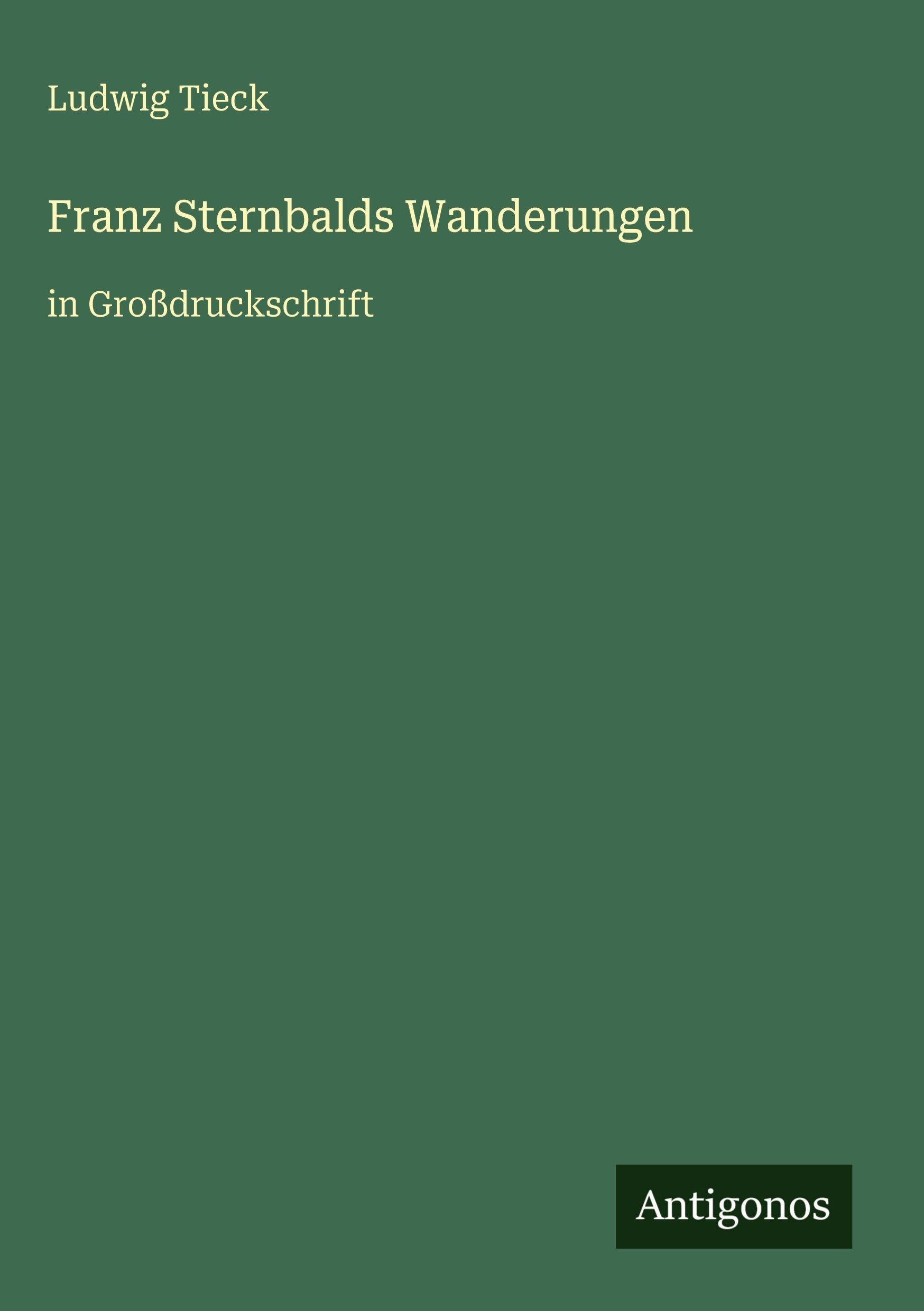Franz Sternbalds Wanderungen: in Großdruckschrift
