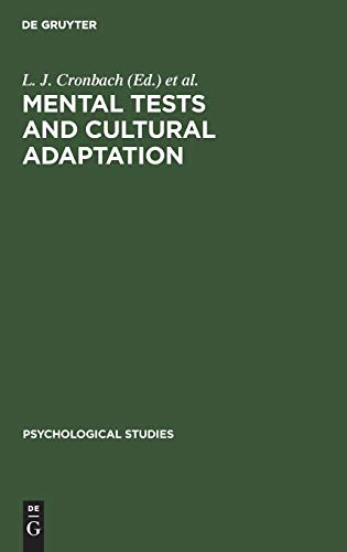 Mental tests and cultural adaptation (Psychological Studies, 7)