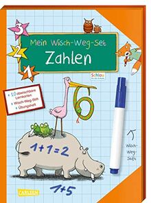 Schlau für die Schule: Mein Wisch-Weg-Set: Zahlen: 10 abwischbare Lernkarten, Wisch-Weg-Stift und Übungsheft