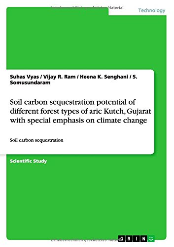 Soil carbon sequestration potential of different forest types of aric Kutch, Gujarat with special emphasis on climate change: Soil carbon sequestration