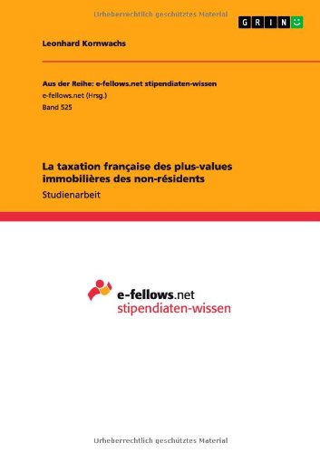 La taxation française des plus-values immobilières des non-résidents