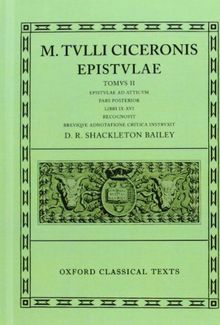 Epistulae: Volume II, Part 2: Ad Atticum, Books IX-XVI