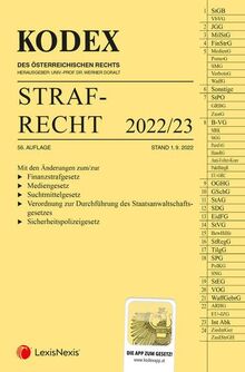 KODEX Strafrecht 2022/23 - inkl. App