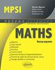 Maths MPSI : nouveau programme