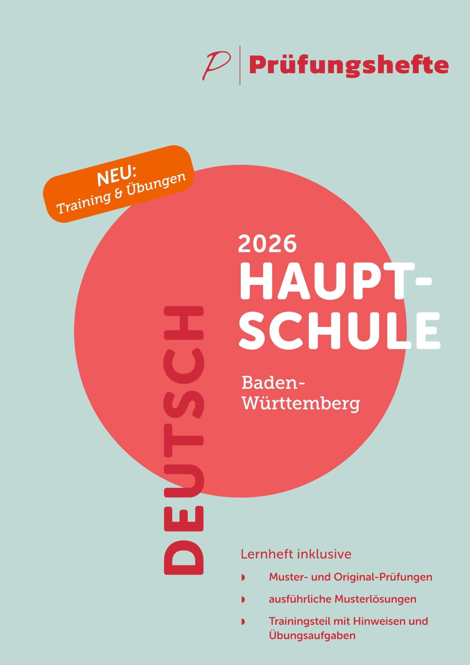 Prüfungsheft - 2026 Deutsch Hauptschule – Baden-Württemberg – Original-Prüfungen und Lösungen