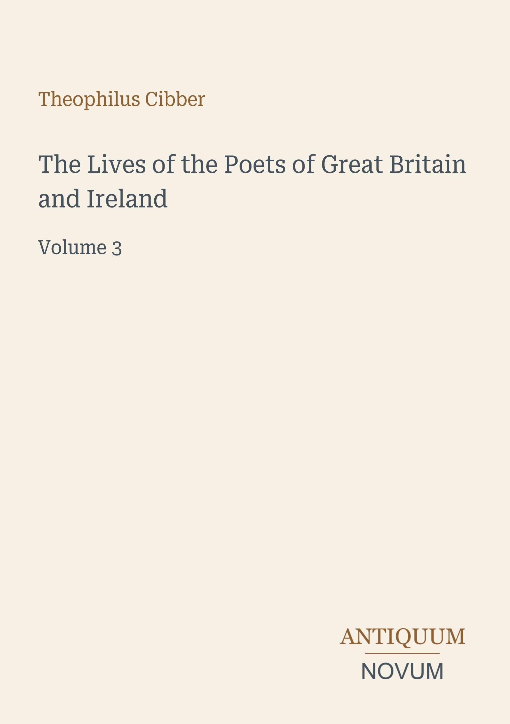 The Lives of the Poets of Great Britain and Ireland