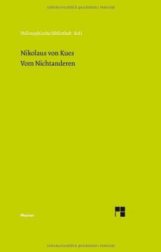 Schriften in deutscher Übersetzung / Vom Nichtanderen