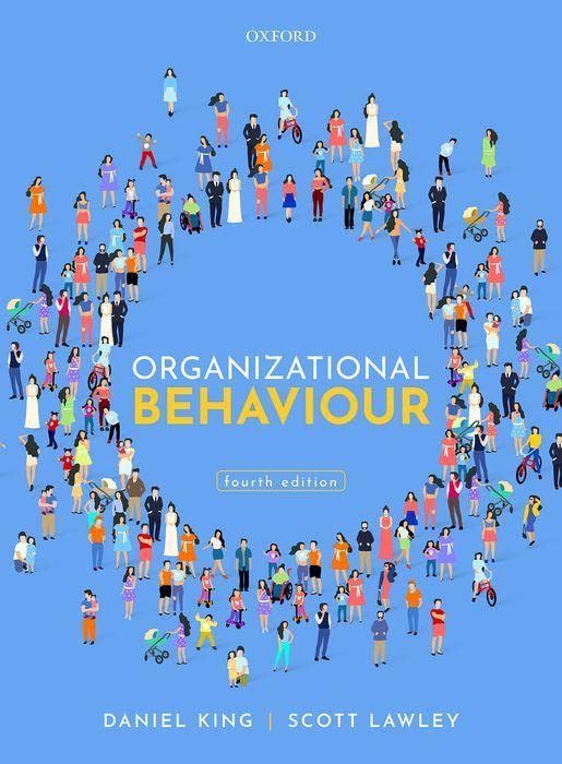 Daniel King Organizational Behaviour