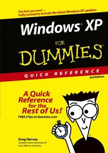 Windows XP For Dummies Quick Reference (For Dummies: Quick Reference (Computers)) von Greg Harvey | Buch | Zustand gut