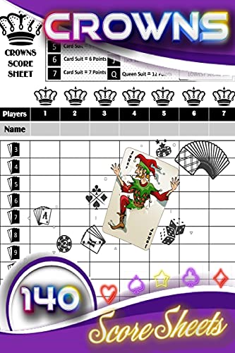 Company Scorekeeping Crowns Score Sheet, Pocket Size 6 X 9 Inches