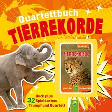 Quartettbuch Tierrekorde - Buch plus Quartettspiel