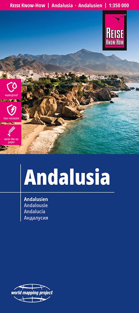 Reise Know-How Landkarte Andalusien / Andalusia (1:350.000): reiß- und wasserfest (world mapping project)