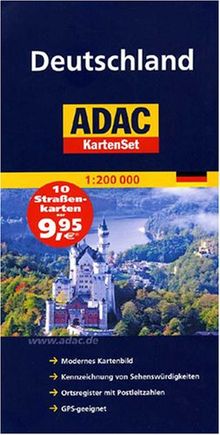 ADAC StraßenKartenSet Deutschland 01 - 10