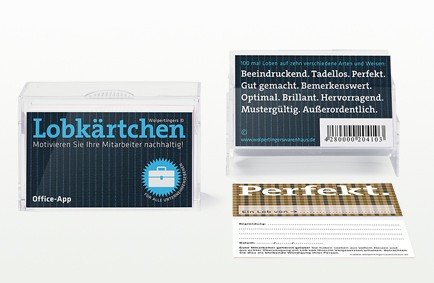 Lobkärtchen Office / 100 Papierkärtchen: Motivieren Sie Ihre Mitarbeiter nachhaltig!