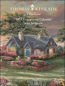 Thomas Kinkade Studios 12-Month 2024 Monthly/Weekly Engagement Calendar with Scr: Original Andrews McMeel-Tischkalender [Kalendar]