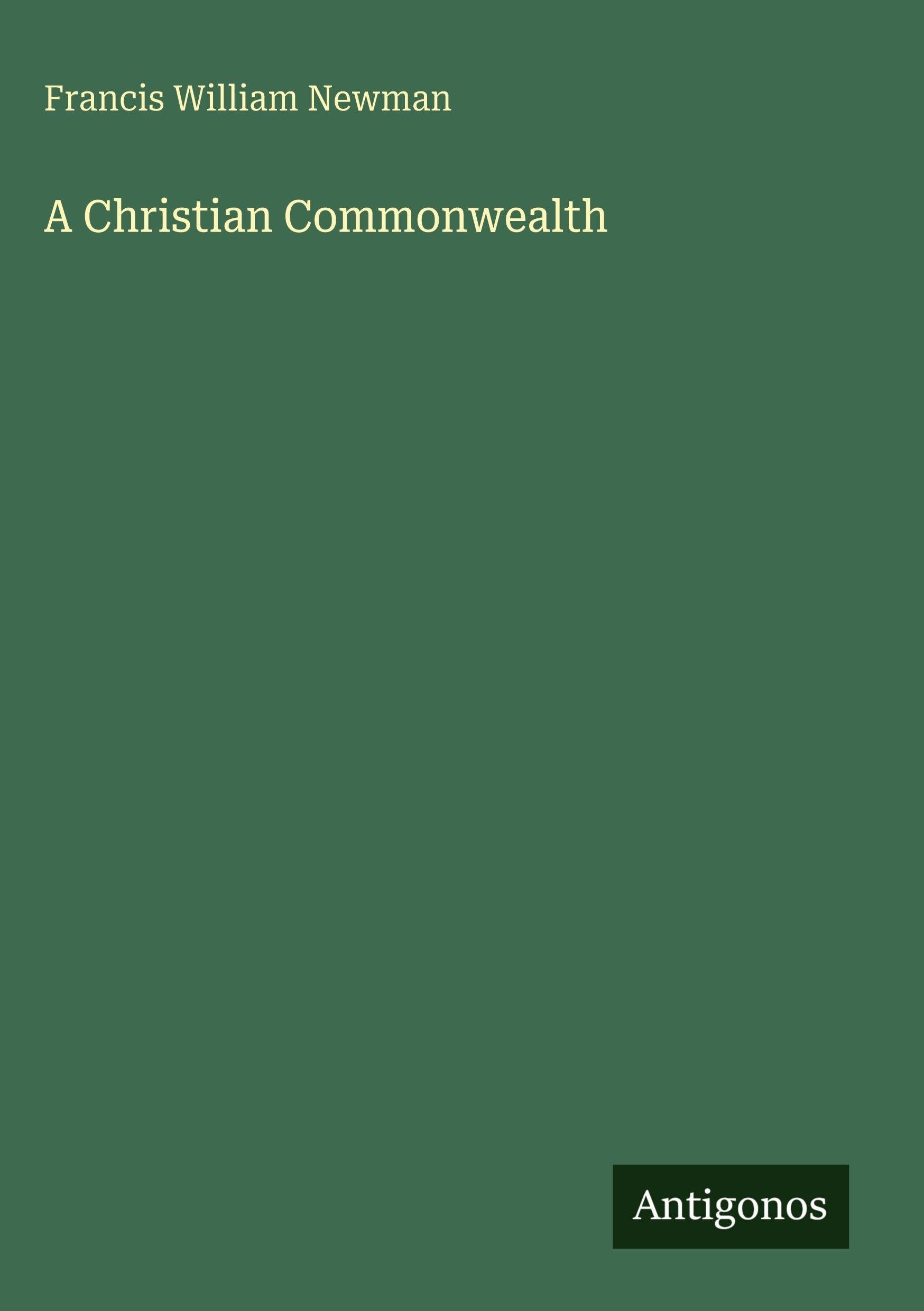 A Christian Commonwealth