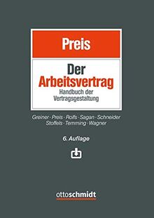 Der Arbeitsvertrag: Handbuch der Vertragsgestaltung