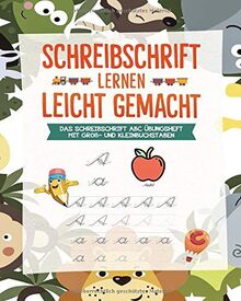 Schreibschrift Lernen Buchstaben In Schreibschrift Schreiben Lernen Das Schreibschrift Abc Ubungsheft Alphabet Lernen Mit Dem Vorschulbuch Von Schoolkidix
