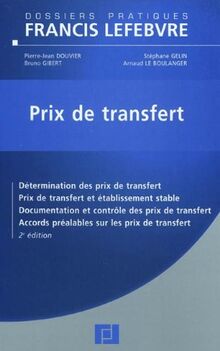 Prix de transfert von Douvier, Pierre-Jean, Gelin, Stéphane | Buch | Zustand gut
