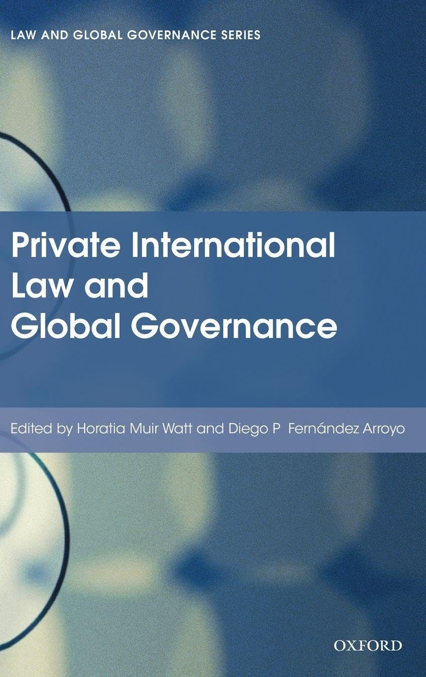 PRIVATE INTERNAT LAW & GLOBAL GOV LGG C (Law and Global Governance)