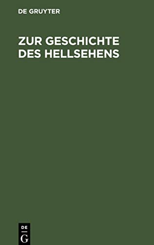 Zur Geschichte des Hellsehens: Offenes Sendschreiben an Dr. H. Hoffmann von Nödelheim als Erwiederung auf seine Schrift: Die Somnambüle von Beienheim, 1843
