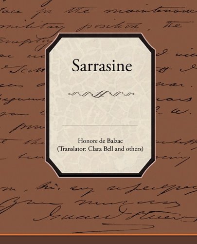 Balzac, Honoré de Sarrasine