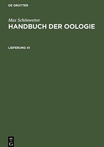 Handbuch der Oologie, Lieferung 41, Handbuch der Oologie Lieferung 41