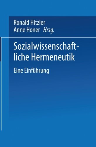 Sozialwissenschaftliche Hermeneutik (Universitätstaschenbücher, Band 1885)