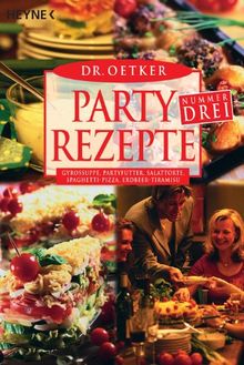 Partyrezepte Nr. Drei: Gyrossuppe, Partyfutter, Salattorte, Spaghetti-Pizza, Erdbeer-Tiramisu