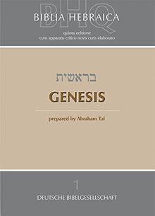 Biblia Hebraica Quinta (BHQ). Gesamtwerk zur Fortsetzung / Genesis: Band 1