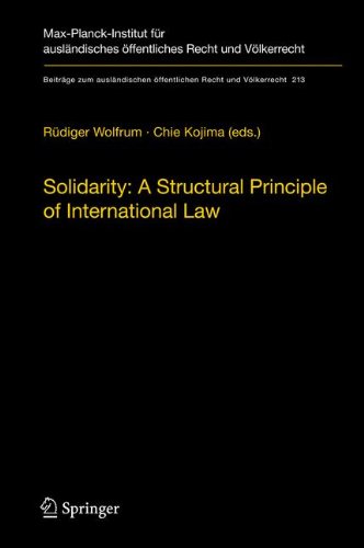 Solidarity: A Structural Principle of International Law (Beiträge zum ausländischen öffentlichen Recht und Völkerrecht)