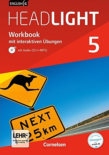 English G Headlight - Allgemeine Ausgabe: Band 5: 9. Schuljahr - Workbook mit CD und interaktiven Übungen