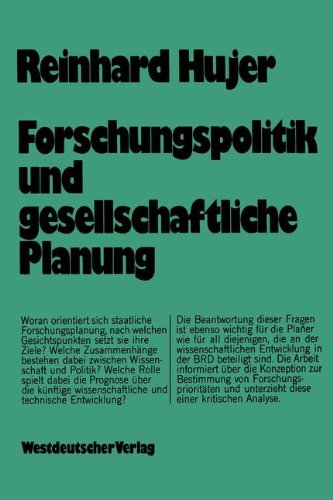 Forschungspolitik und gesellschaftliche Planung